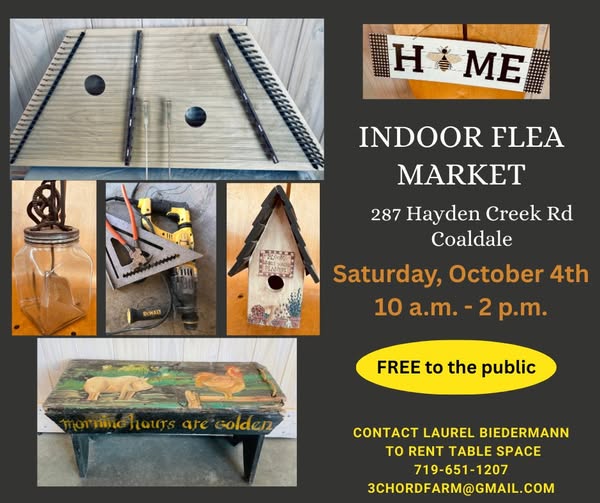 Indoor flea market flyer