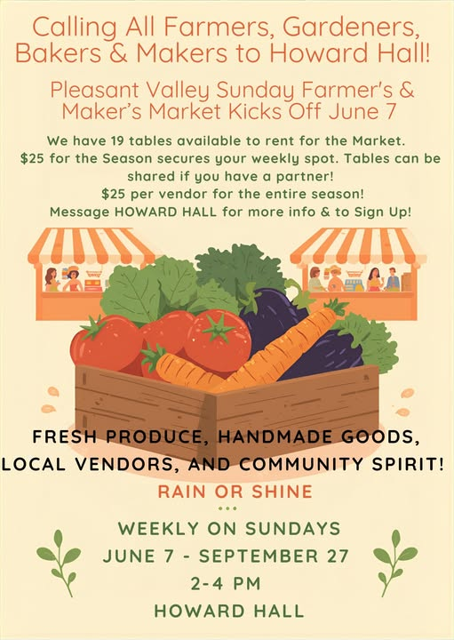Howard Hall Farmer's Market flyer